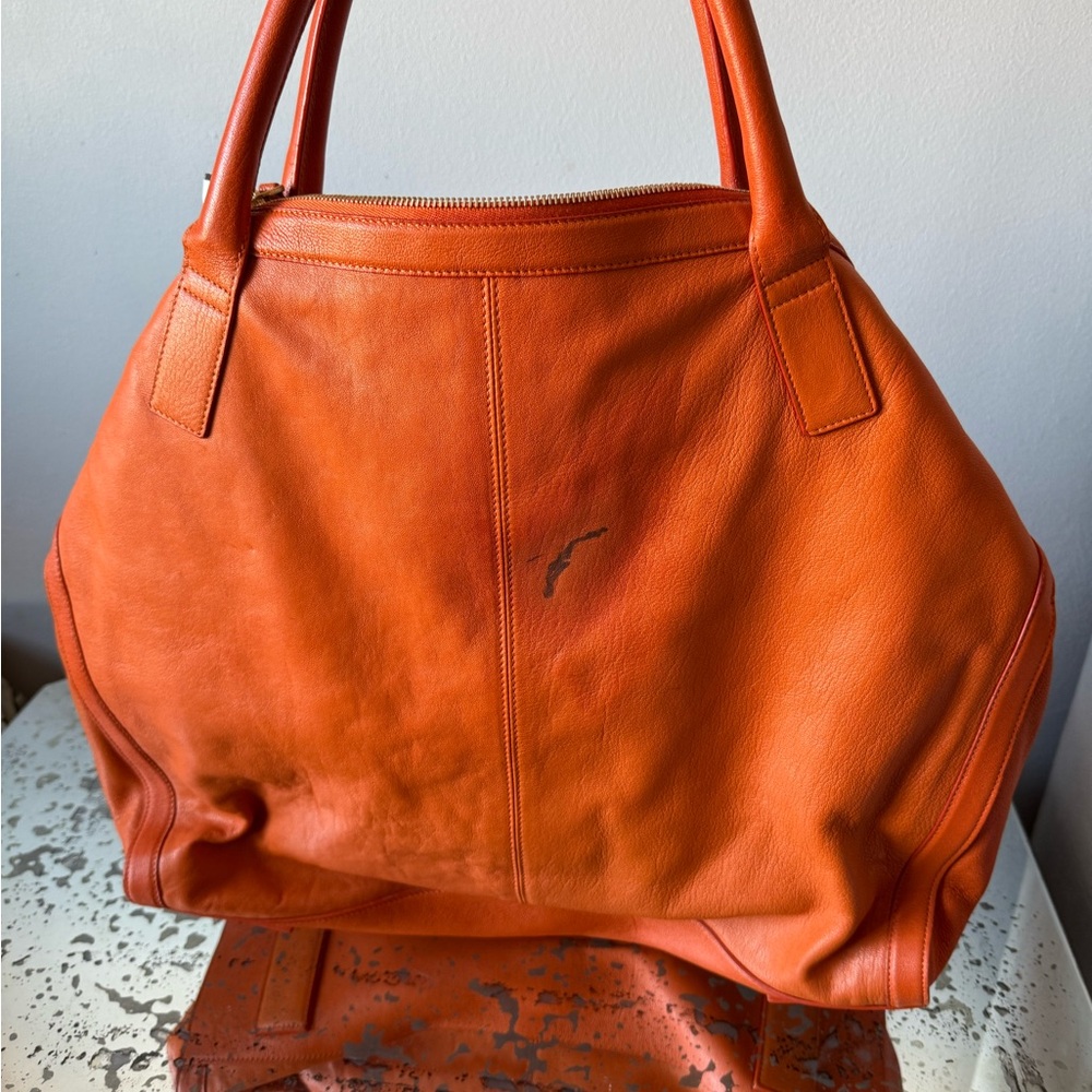 Alexander McQueen Orange Leather Bag - AS IS - Picture 2 of 4